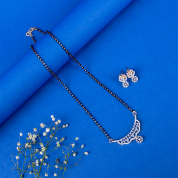 Floral Curve Mangalsutra Set