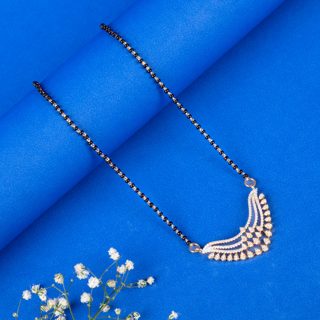 Cascading CZ Mangalsutra Set