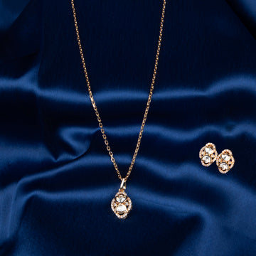Oval Bloom Pendant Set