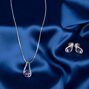 Blush Drop Elegance Pendant Set