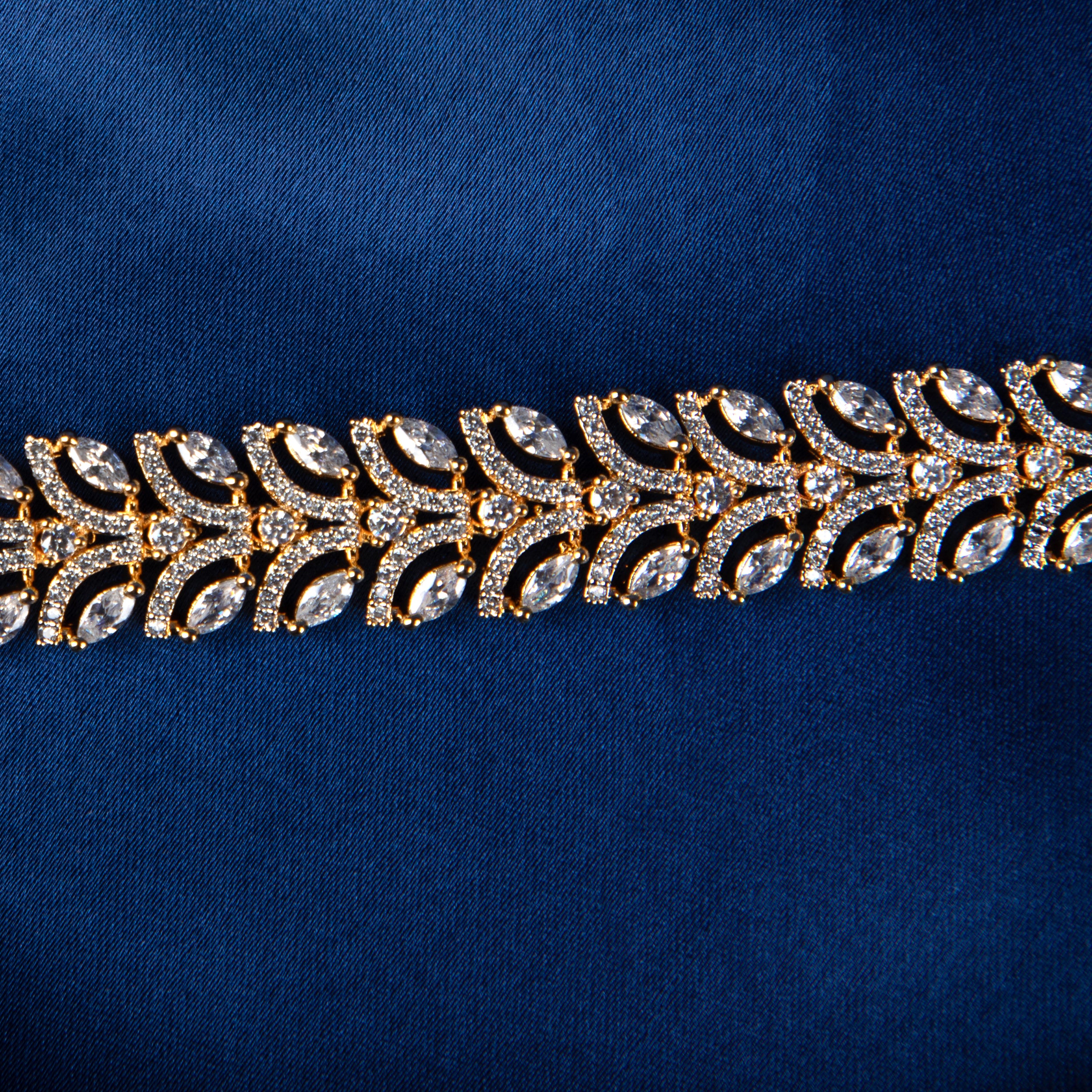 Celeste Leaf CZ Bracelet