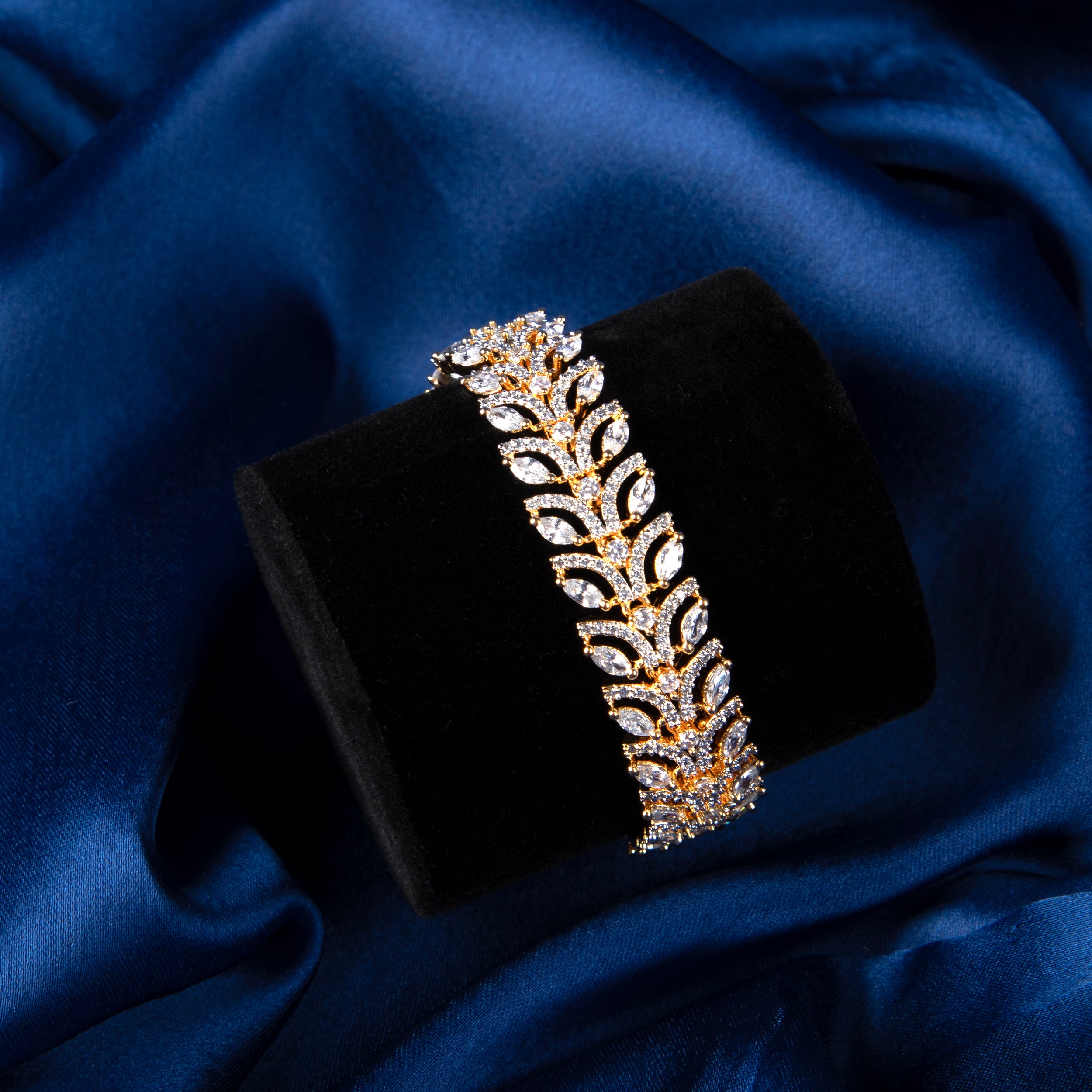Celeste Leaf CZ Bracelet