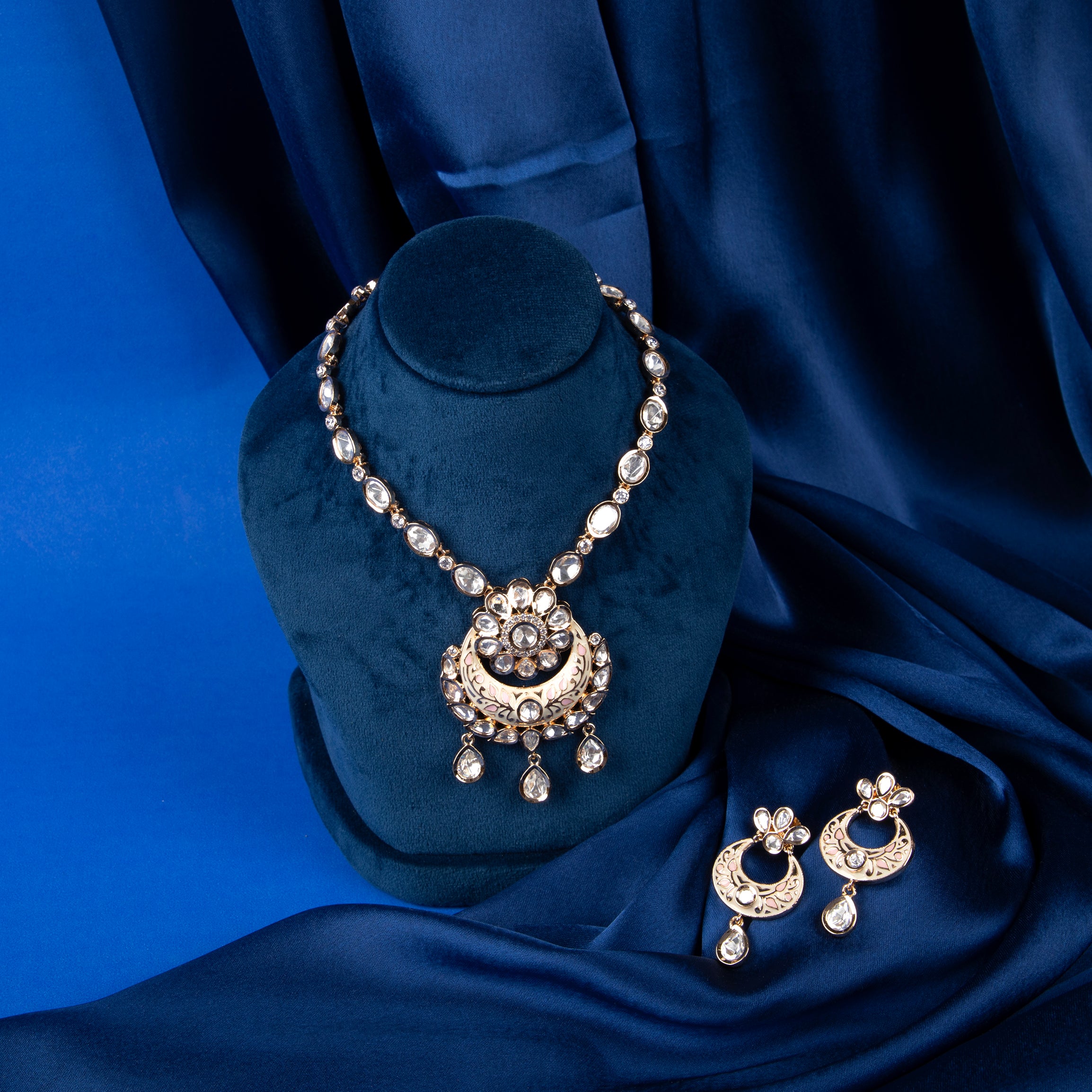 Pushpika Drop Necklace Set