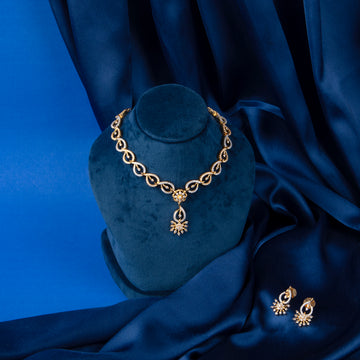 Twisted Gleam Necklace Set