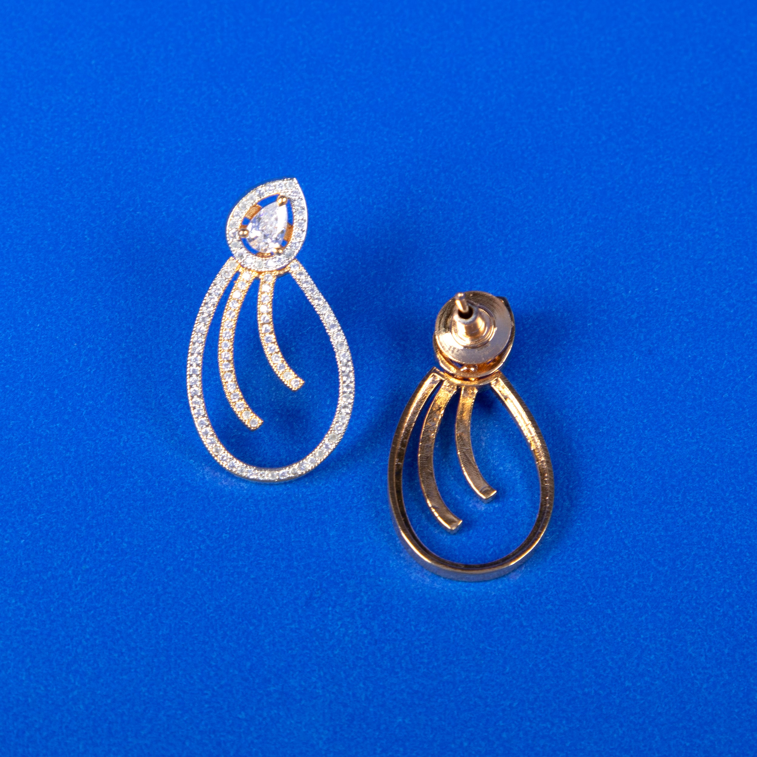 Golden Flow Teardrop Earrings