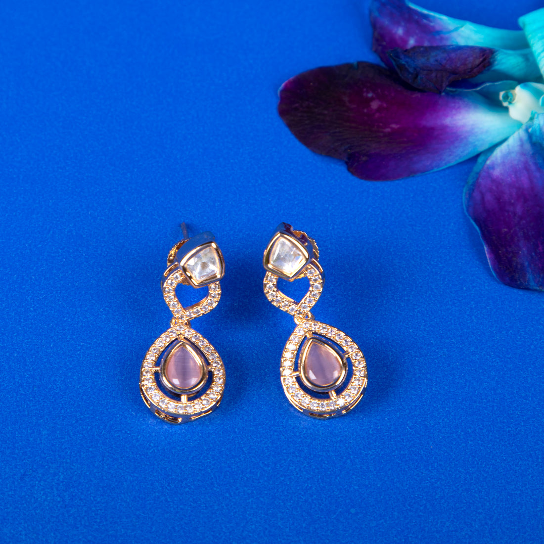 Polki Teardrop Earrings