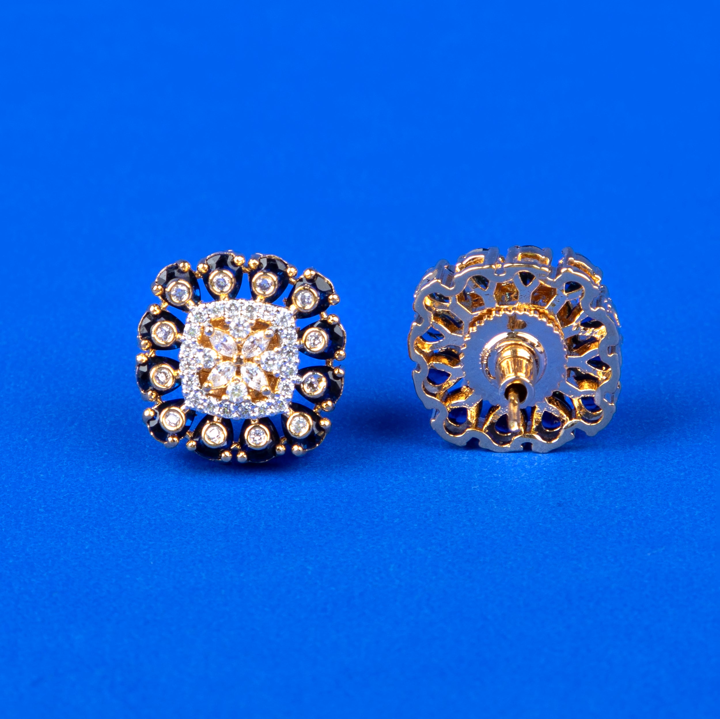 Midnight Bloom Stud Earrings