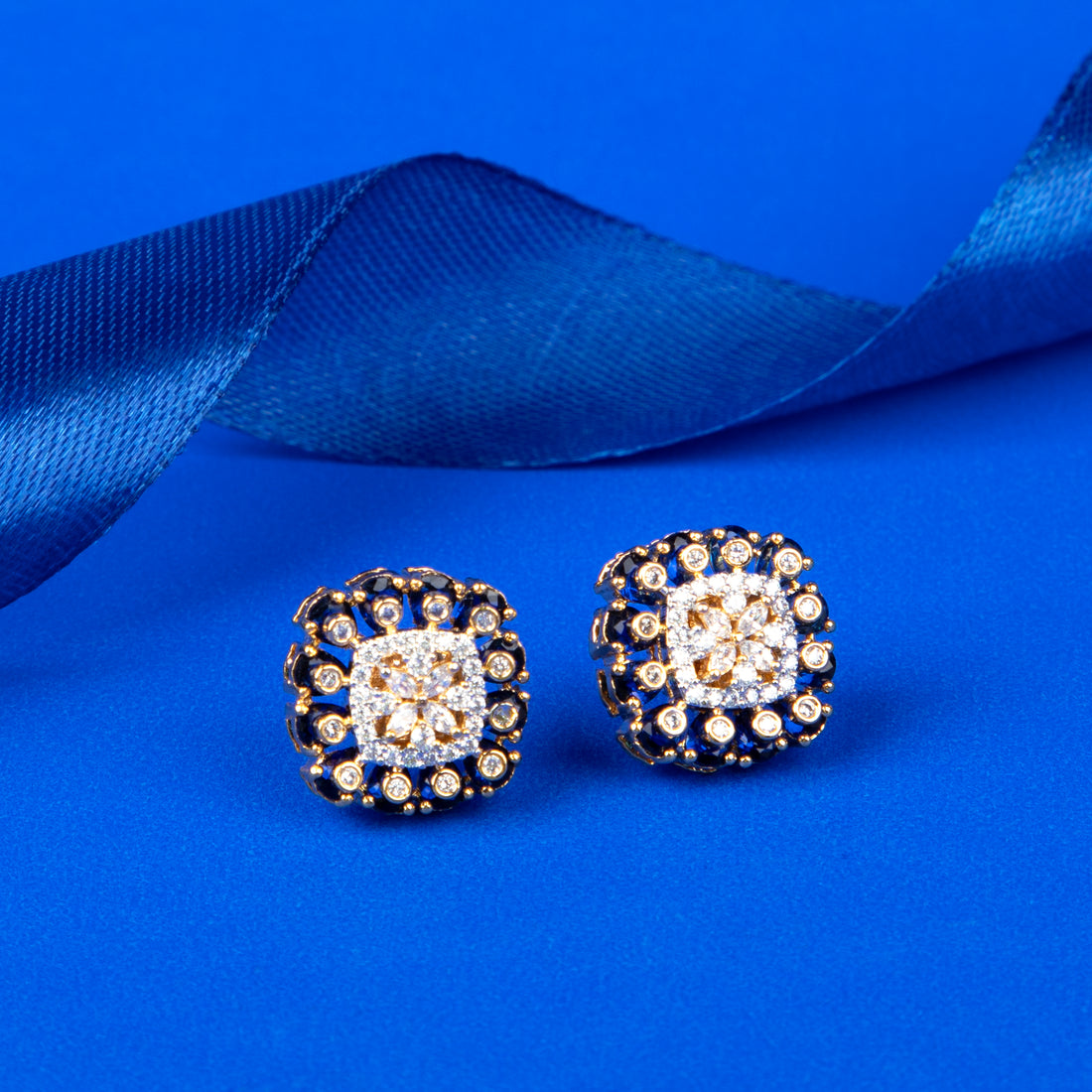 Midnight Bloom Stud Earrings