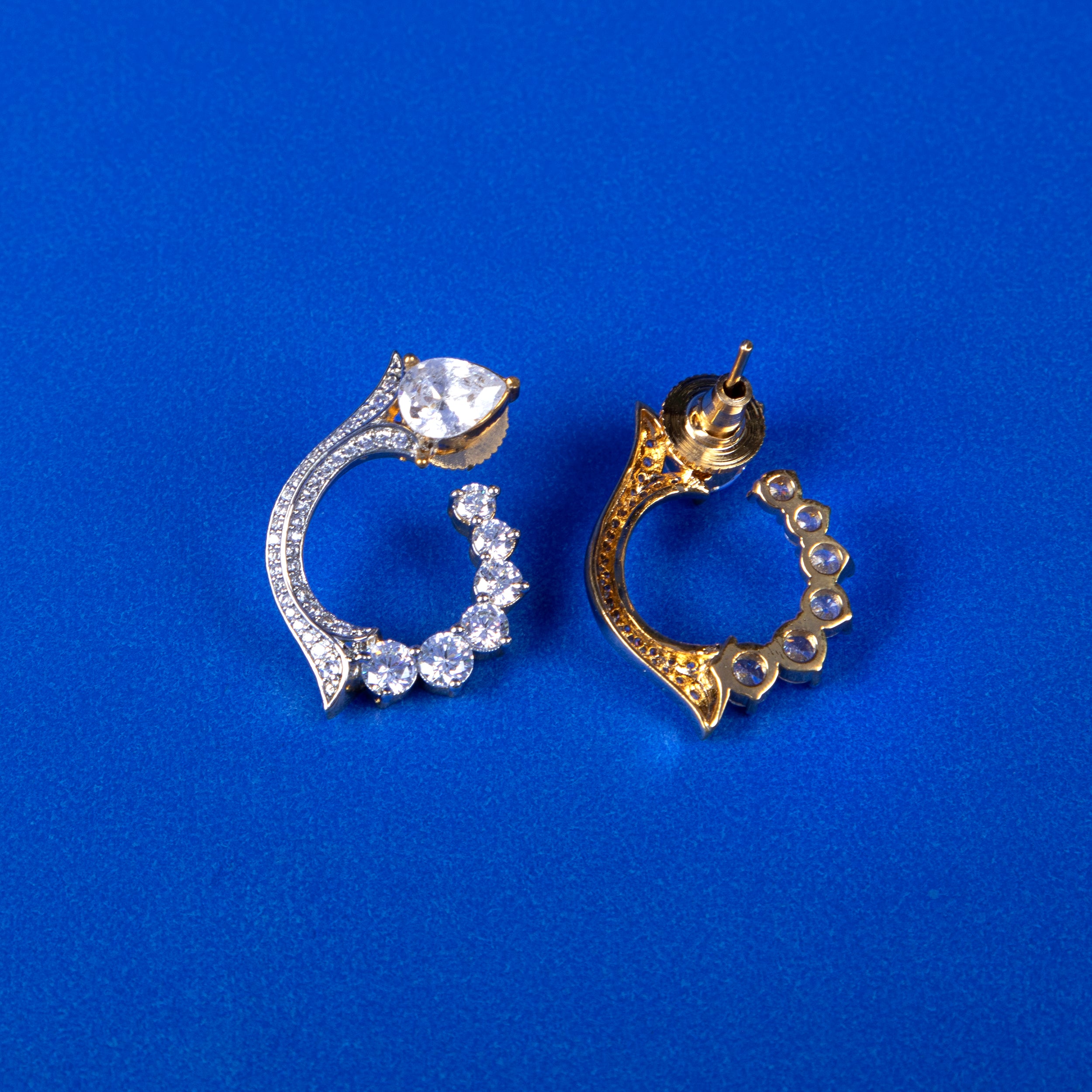 Stellar Crest CZ Earrings