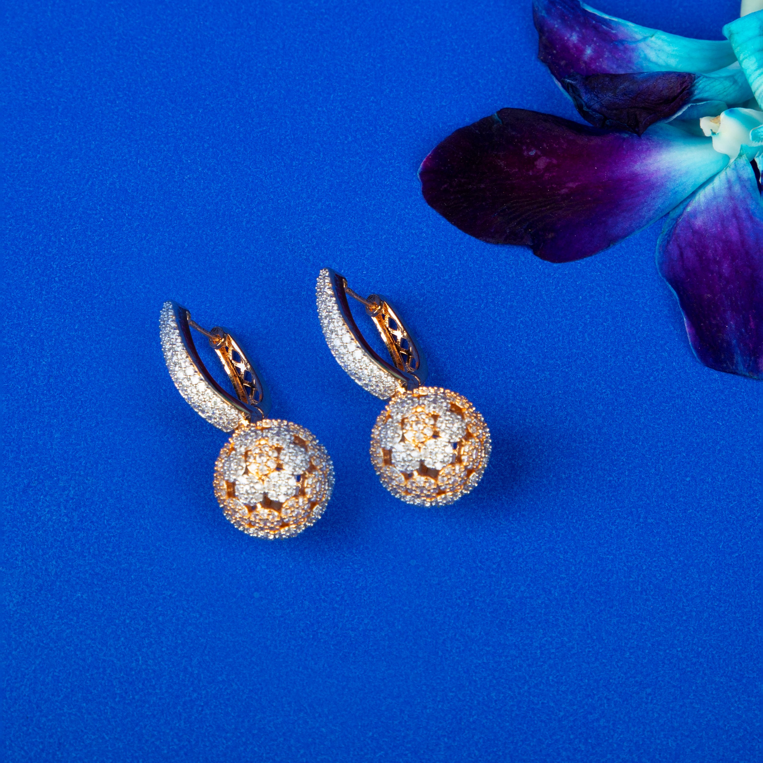 Celestial Dome Drop Earrings