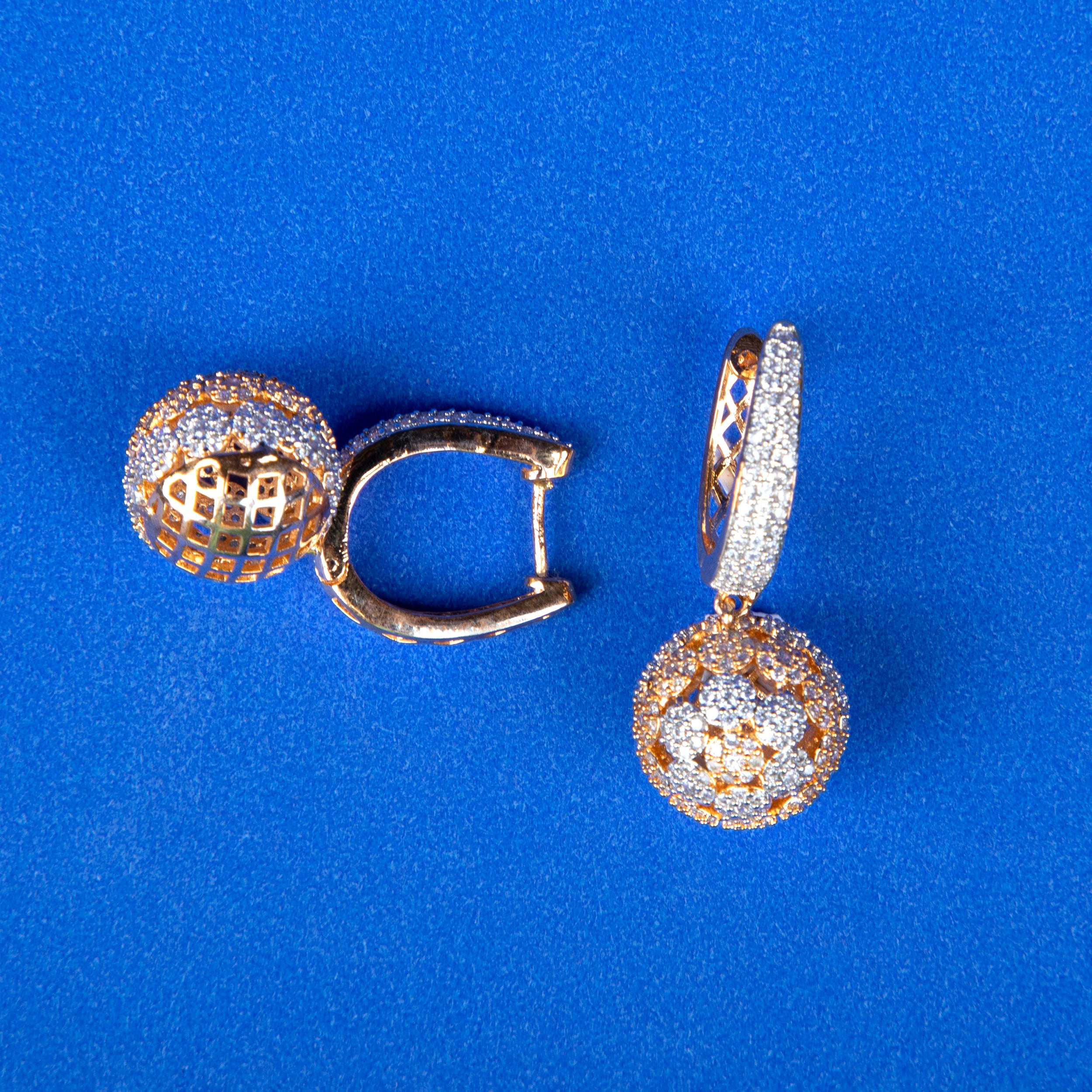 Celestial Dome Drop Earrings
