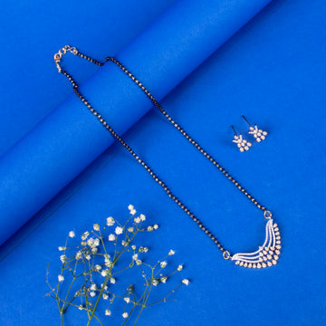 Cascading CZ Mangalsutra Set