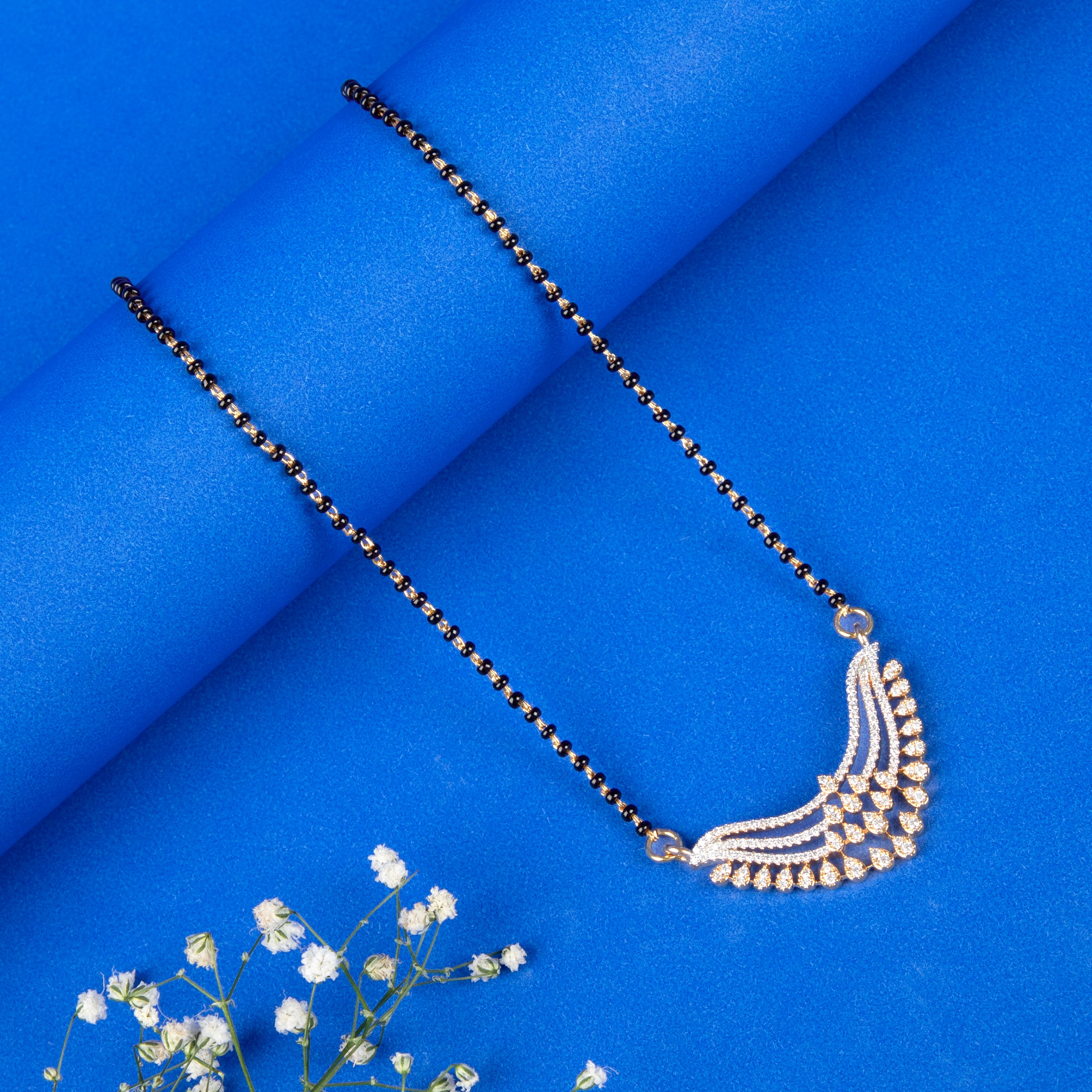 Cascading CZ Mangalsutra Set