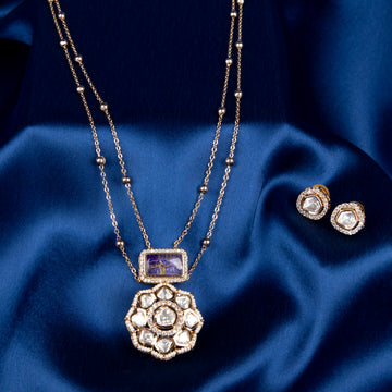 Pearl Jadau Pendant Set