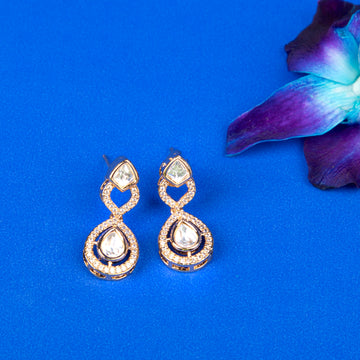 Polki Teardrop Earrings