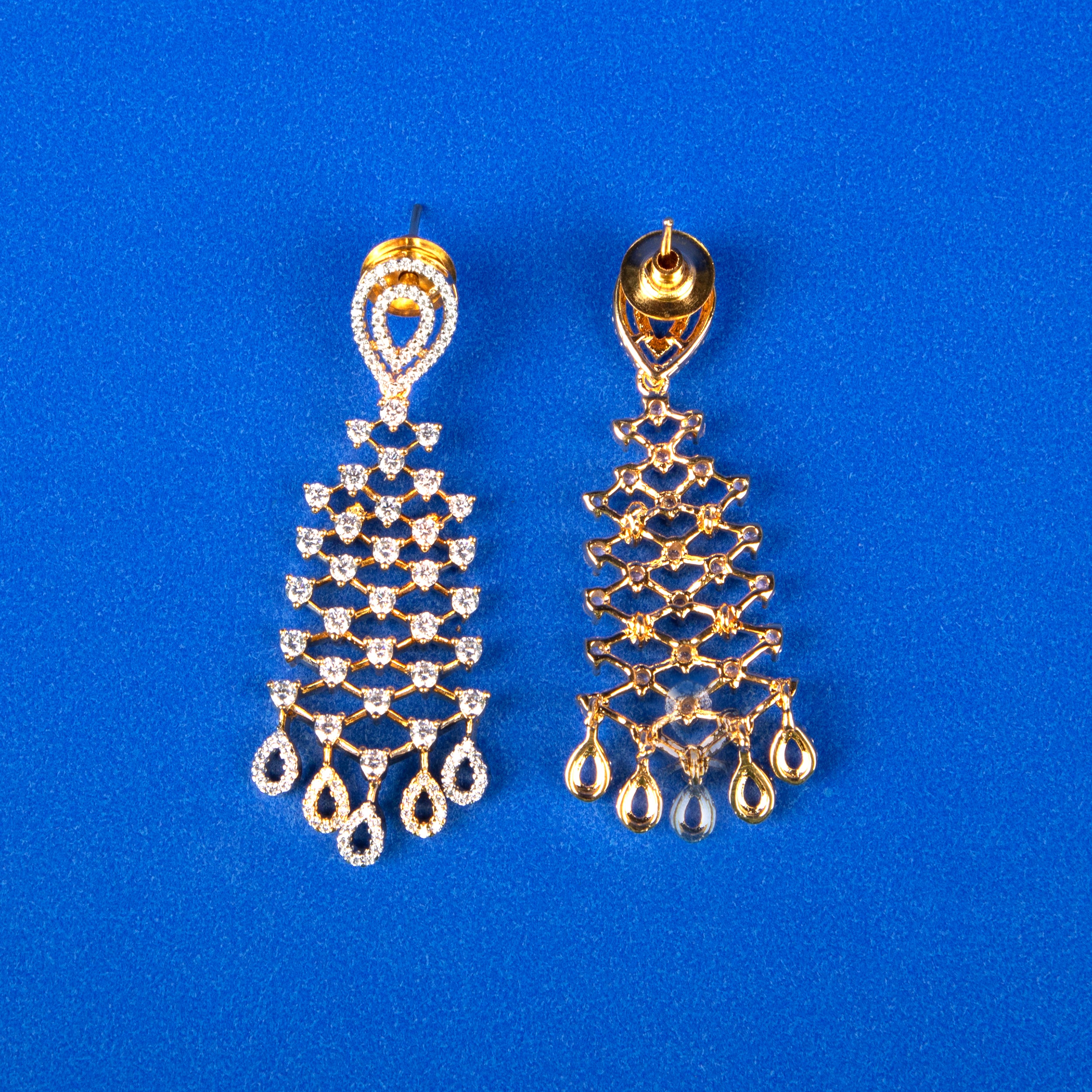 Cascade Sparkle Drop Earrings