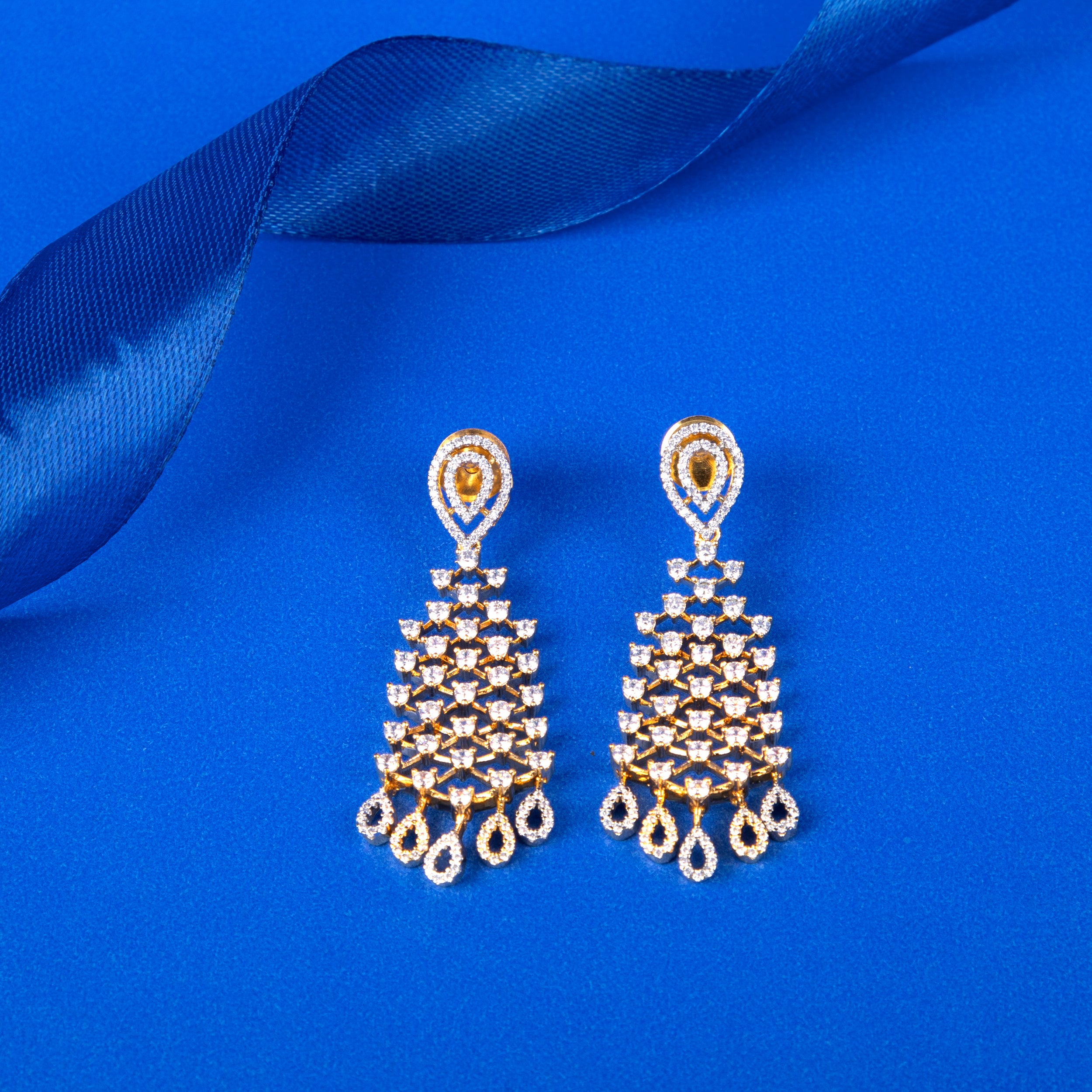 Cascade Sparkle Drop Earrings