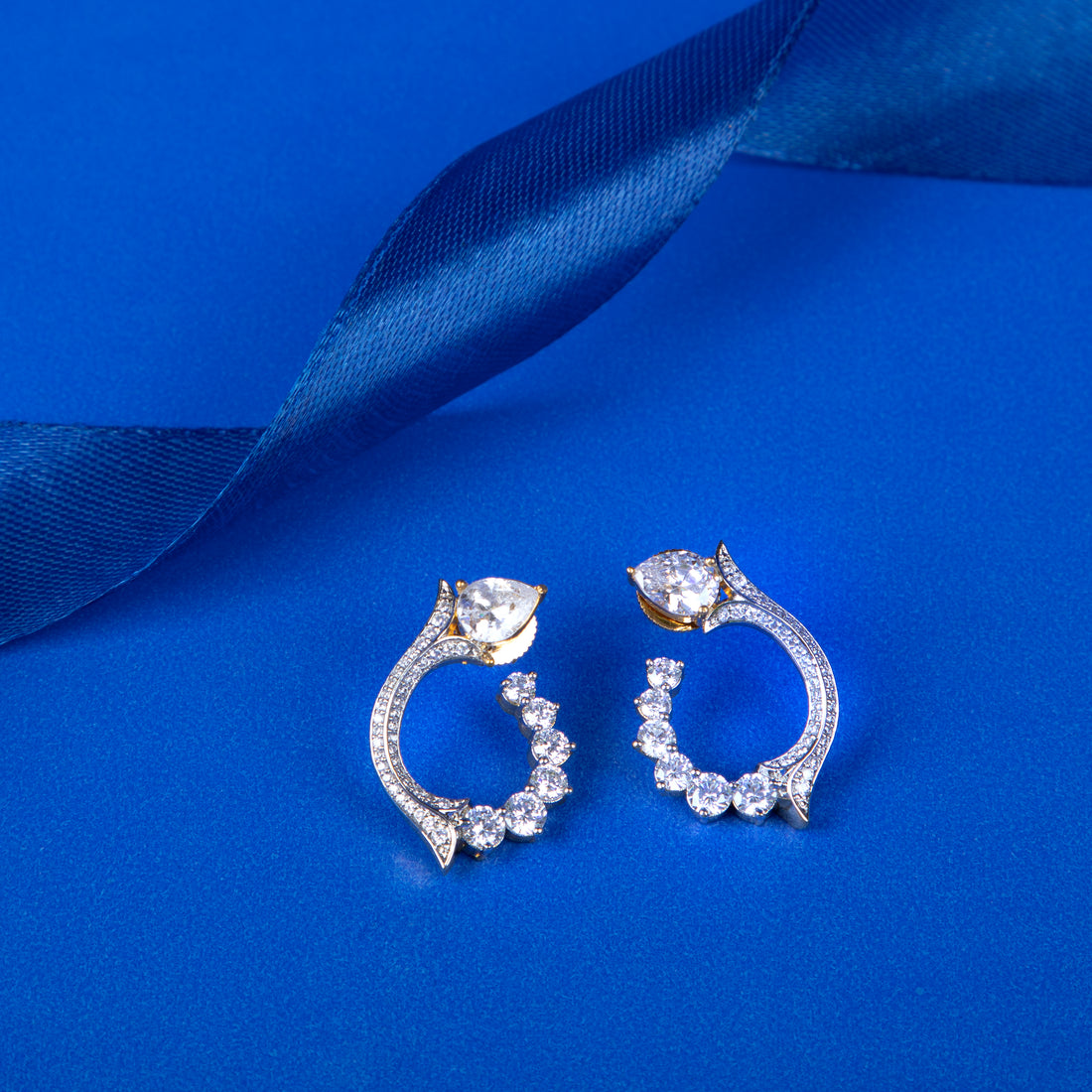 Stellar Crest CZ Earrings