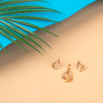 Leaflet Aura Pendant Set